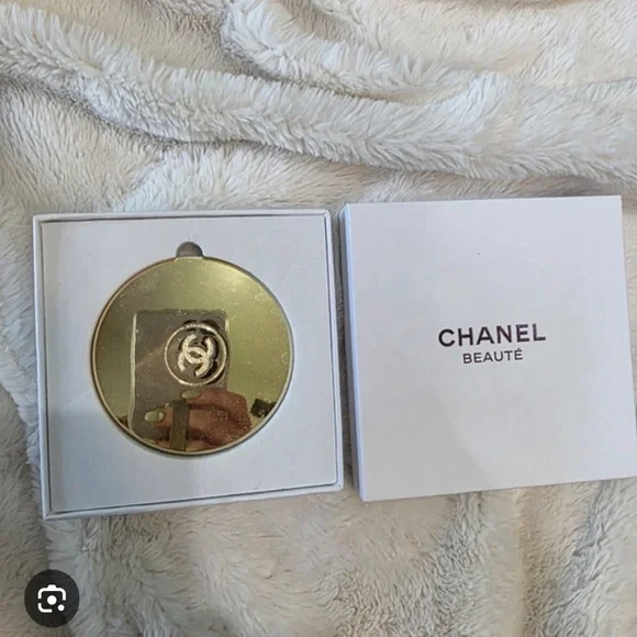 CHANEL Gold Compact with Mirror